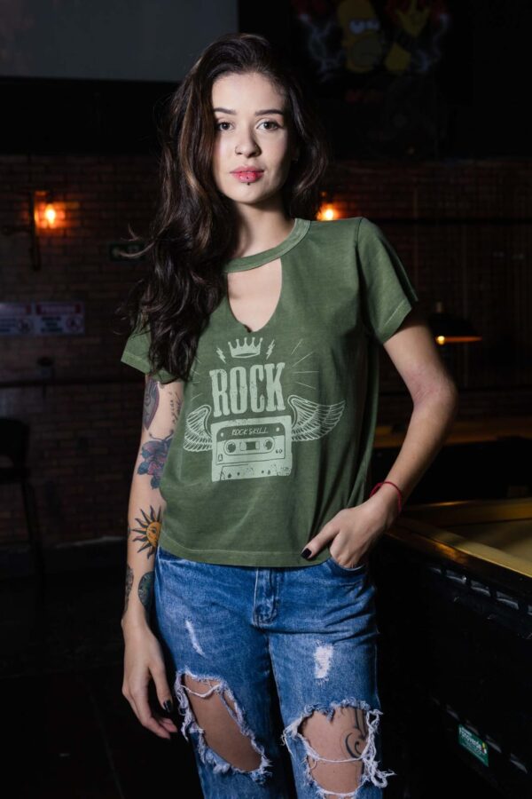 T-shirt Rockskill Tape Verde